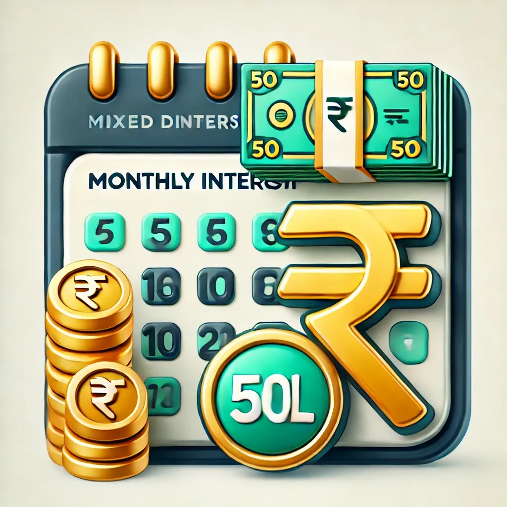 50 Lakh Fixed Deposit Interest Per Month icon